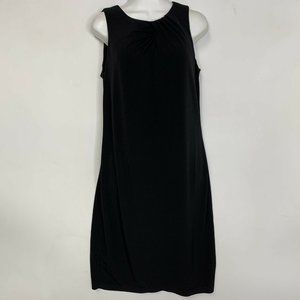Calvin Klein Women‎ Dress Black Size 8 Sleeveless Mock Neck Lined Knee length